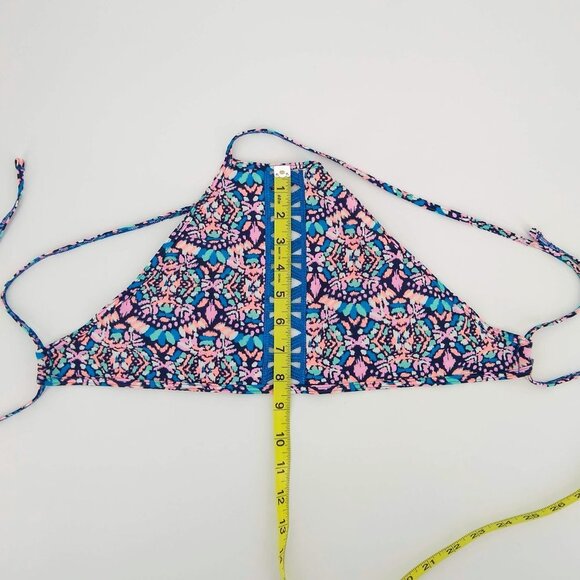 AERIE High Neck Tie Back Crochet Bikini Top S - Picture 9 of 9